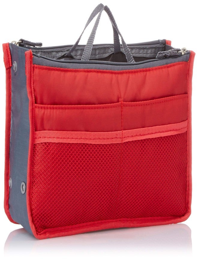 Neysa Nylon Made Multi Purpose Travel Storage Hand Bag Organizer (Red) - Image 2